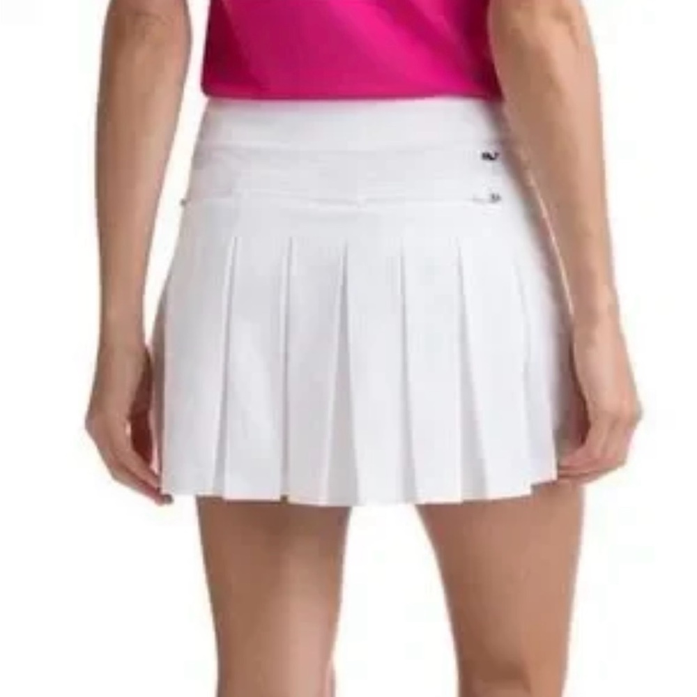 Vineyard Vines White Pleated Mini Skirt NWT size small cute